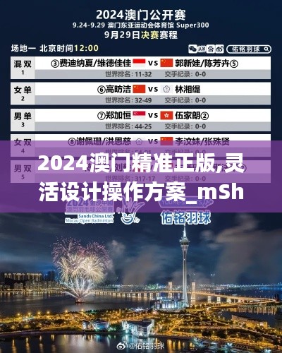 2024澳门精准正版,灵活设计操作方案_mShop5.653