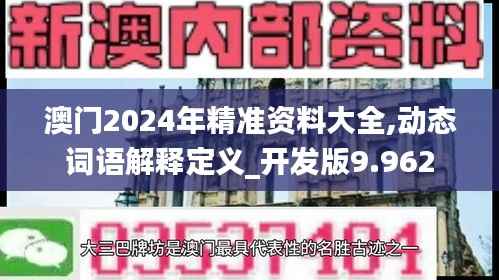 澳门2024年精准资料大全,动态词语解释定义_开发版9.962