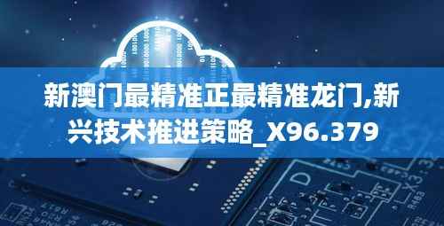 新澳门最精准正最精准龙门,新兴技术推进策略_X96.379