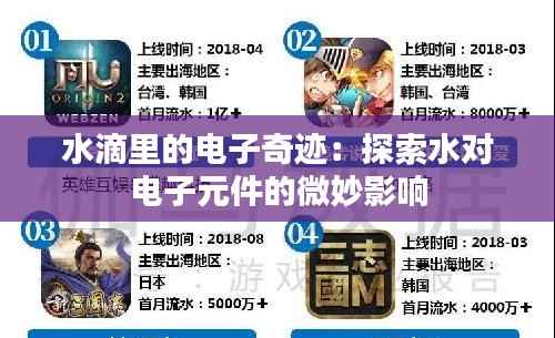 水滴里的电子奇迹：探索水对电子元件的微妙影响