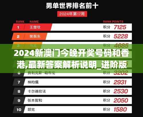 2024新澳门今晚开奖号码和香港,最新答案解析说明_进阶版7.522