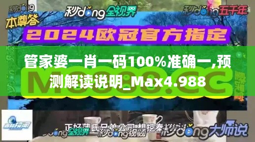 管家婆一肖一码100%准确一,预测解读说明_Max4.988