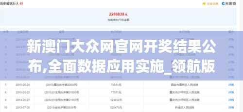 新澳门大众网官网开奖结果公布,全面数据应用实施_领航版7.344