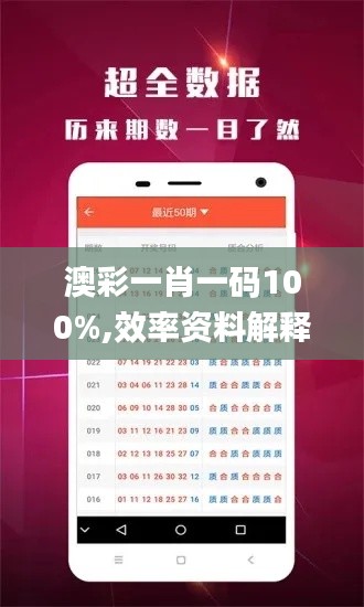 澳彩一肖一码100%,效率资料解释落实_安卓3.459
