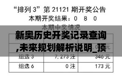 新奥历史开奖记录查询,未来规划解析说明_顶级版1.835