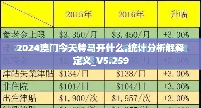 2024澳门今天特马开什么,统计分析解释定义_V5.259