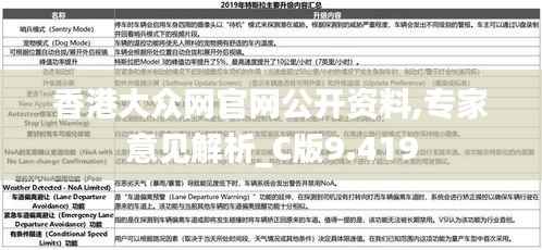 香港大众网官网公开资料,专家意见解析_C版9.419