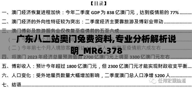 广东八二站奥门兔费资料,专业分析解析说明_MR6.378