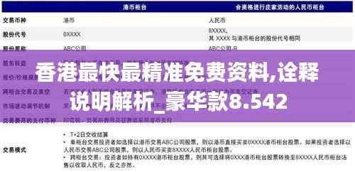 香港最快最精准免费资料,诠释说明解析_豪华款8.542