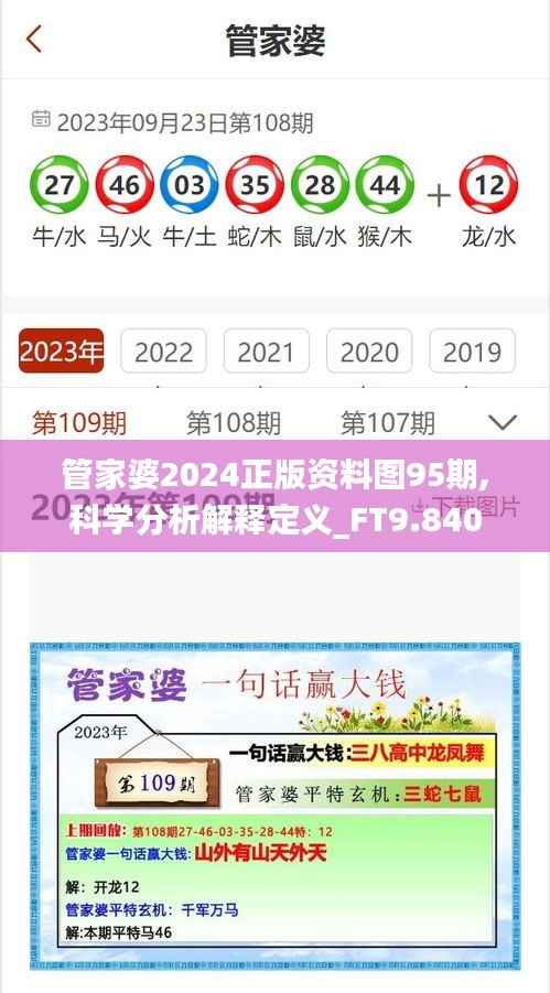 管家婆2024正版资料图95期,科学分析解释定义_FT9.840