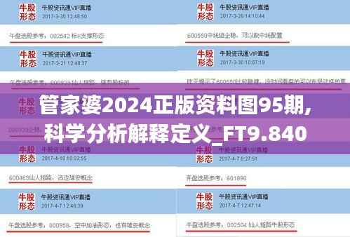管家婆2024正版资料图95期,科学分析解释定义_FT9.840