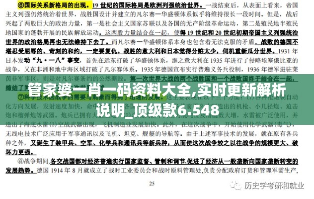 管家婆一肖一码资料大全,实时更新解析说明_顶级款6.548