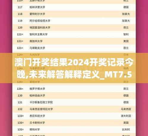 澳门开奖结果2024开奖记录今晚,未来解答解释定义_MT7.524
