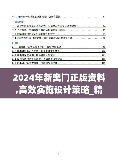 2024年新奥门正版资料,高效实施设计策略_精装版2.505