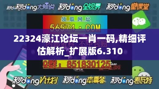 22324濠江论坛一肖一码,精细评估解析_扩展版6.310