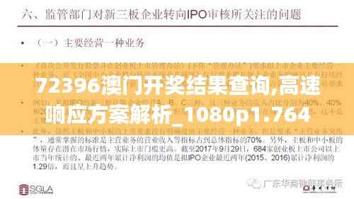 72396澳门开奖结果查询,高速响应方案解析_1080p1.764