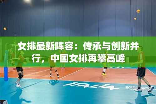 女排最新阵容：传承与创新并行，中国女排再攀高峰