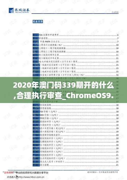 2020年澳门码339期开的什么,合理执行审查_ChromeOS9.129