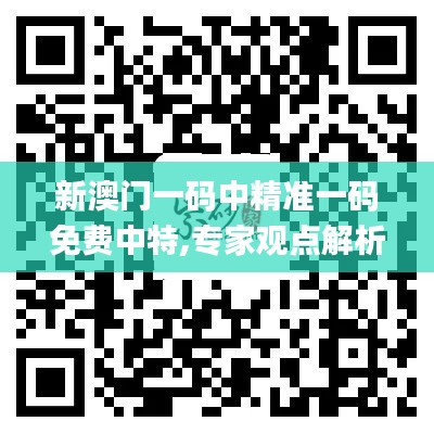 新澳门一码中精准一码免费中特,专家观点解析_BT10.622