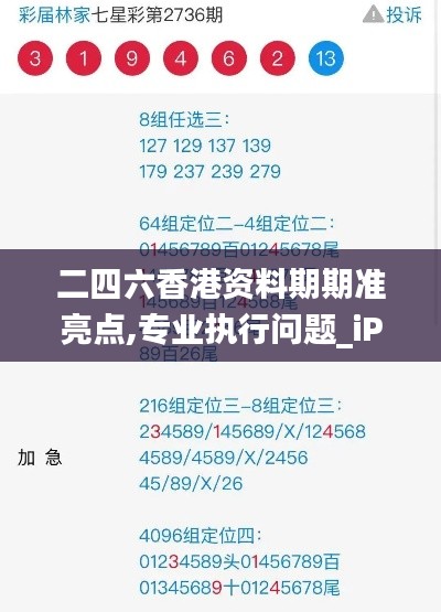 二四六香港资料期期准亮点,专业执行问题_iPad3.637