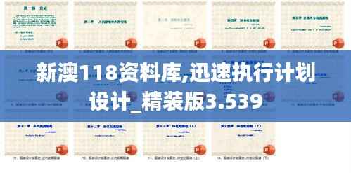 新澳118资料库,迅速执行计划设计_精装版3.539