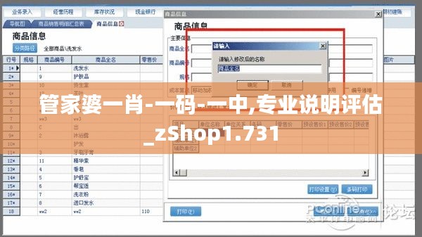 管家婆一肖-一码-一中,专业说明评估_zShop1.731