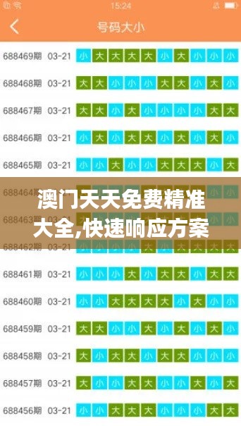 澳门天天免费精准大全,快速响应方案_旗舰版9.291