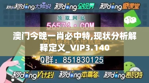澳门今晚一肖必中特,现状分析解释定义_VIP3.140