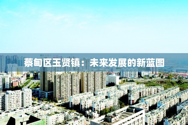 蔡甸区玉贤镇:未来发展的新蓝图