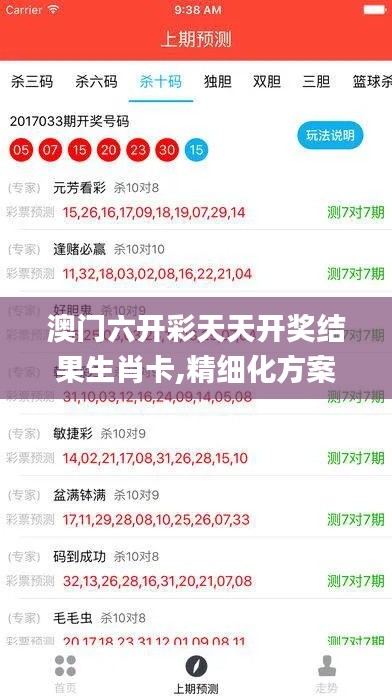 澳门六开彩天天开奖结果生肖卡,精细化方案实施_专业版8.133