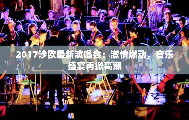 2017沙欧最新演唱会:激情燃动,音乐盛宴再掀高潮