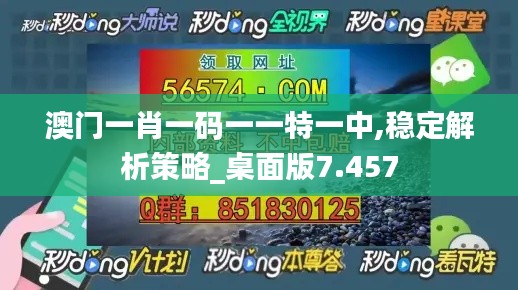 澳门一肖一码一一特一中,稳定解析策略_桌面版7.457