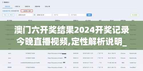澳门六开奖结果2024开奖记录今晚直播视频,定性解析说明_vShop4.266