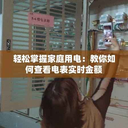 轻松掌握家庭用电:教你如何查看电表实时金额