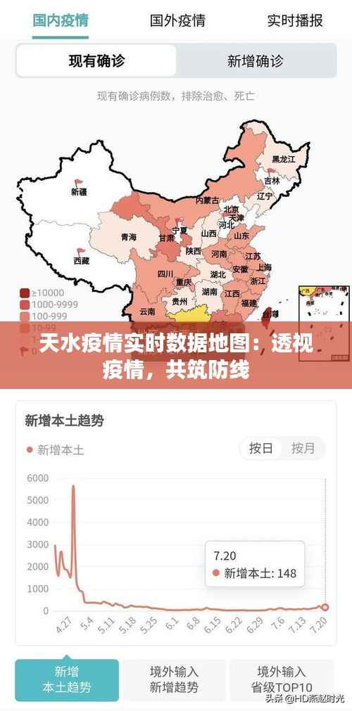 天水疫情实时数据地图：透视疫情，共筑防线