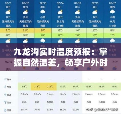 九龙沟实时温度预报:掌握自然温差,畅享户外时光