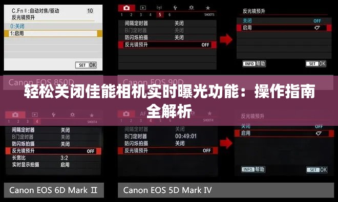 轻松关闭佳能相机实时曝光功能:操作指南全解析