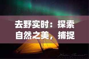 去野实时:探索自然之美,捕捉瞬间奇遇