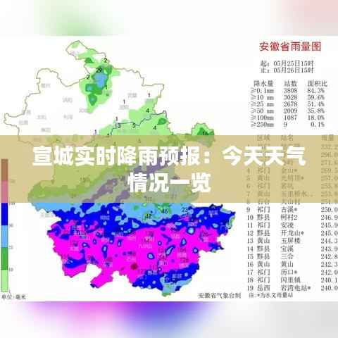 宣城实时降雨预报:今天天气情况一览