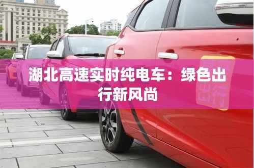 湖北高速实时纯电车:绿色出行新风尚