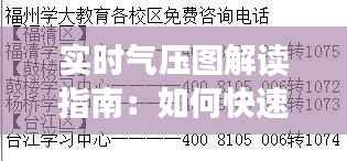 实时气压图解读指南：如何快速识别气压高低