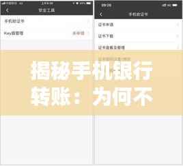 揭秘手机银行转账:为何不是实时到账?