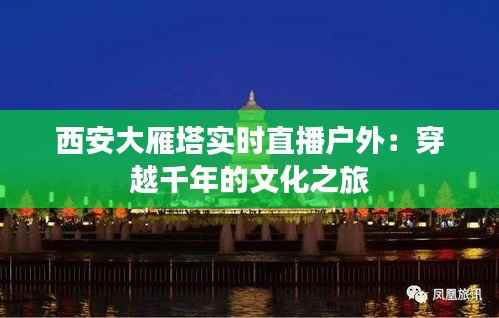 西安大雁塔实时直播户外:穿越千年的文化之旅