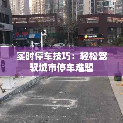 实时停车技巧:轻松驾驭城市停车难题