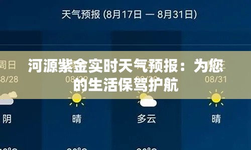 河源紫金实时天气预报:为您的生活保驾护航