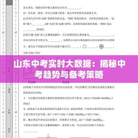 山东中考实时大数据:揭秘中考趋势与备考策略