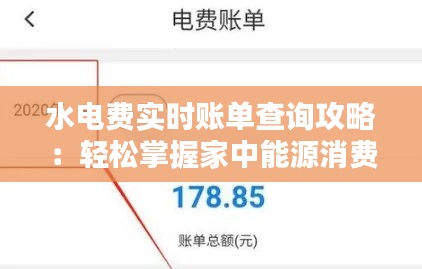 水电费实时账单查询攻略：轻松掌握家中能源消费