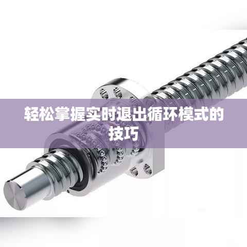 轻松掌握实时退出循环模式的技巧