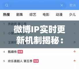 微博IP实时更新机制揭秘:如何保障网络安全与用户体验
