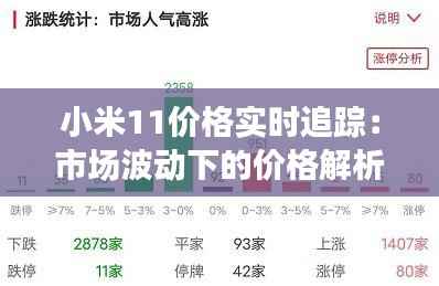 小米11价格实时追踪:市场波动下的价格解析